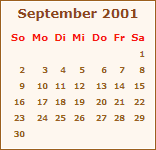 Ereignisse September 2001