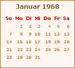 Ereignisse Januar 1968