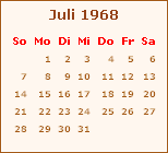 Ereignisse Juli 1968