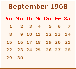Ereignisse September 1968