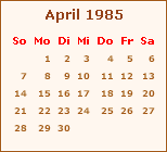 Der April 1985