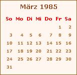 Der Mrz 1985
