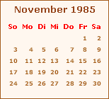 Der November 1985